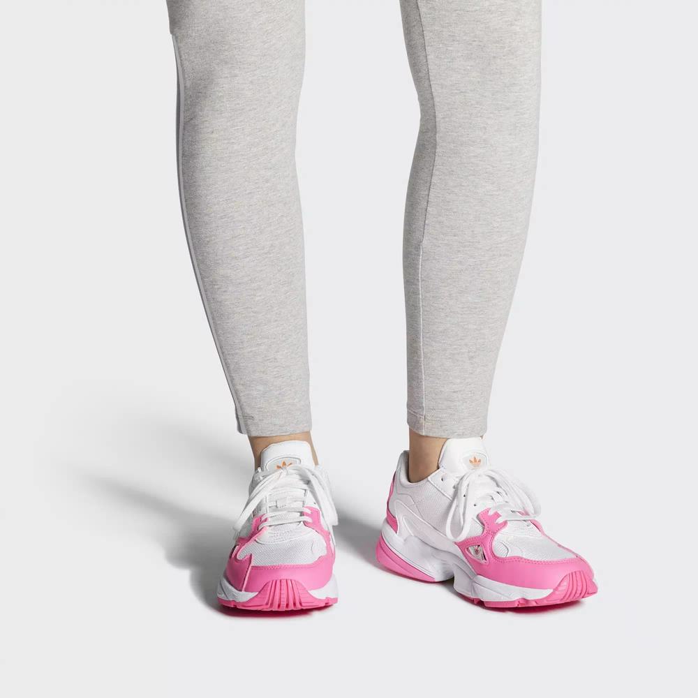 Adidas Falcon Tenis Rosas Para Mujer (MX-76293)
